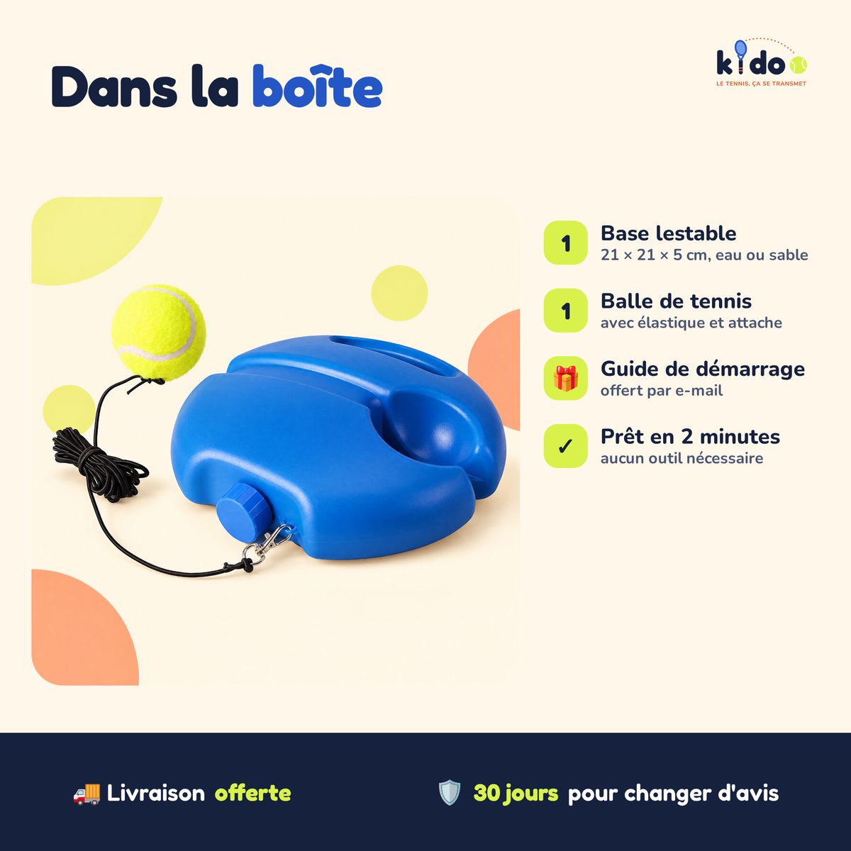 Contenu de la boîte Kidoo